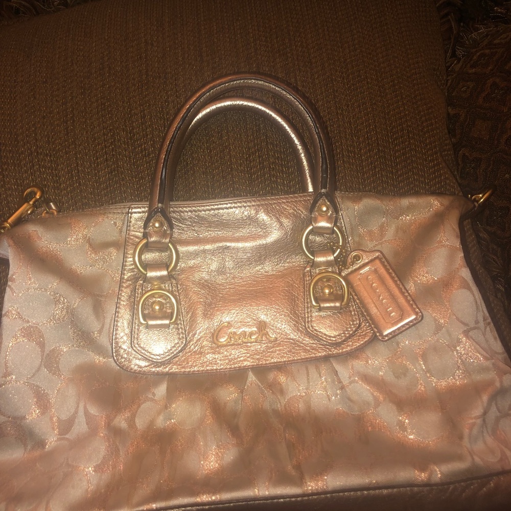 Coach Glitter Signiture Bag
